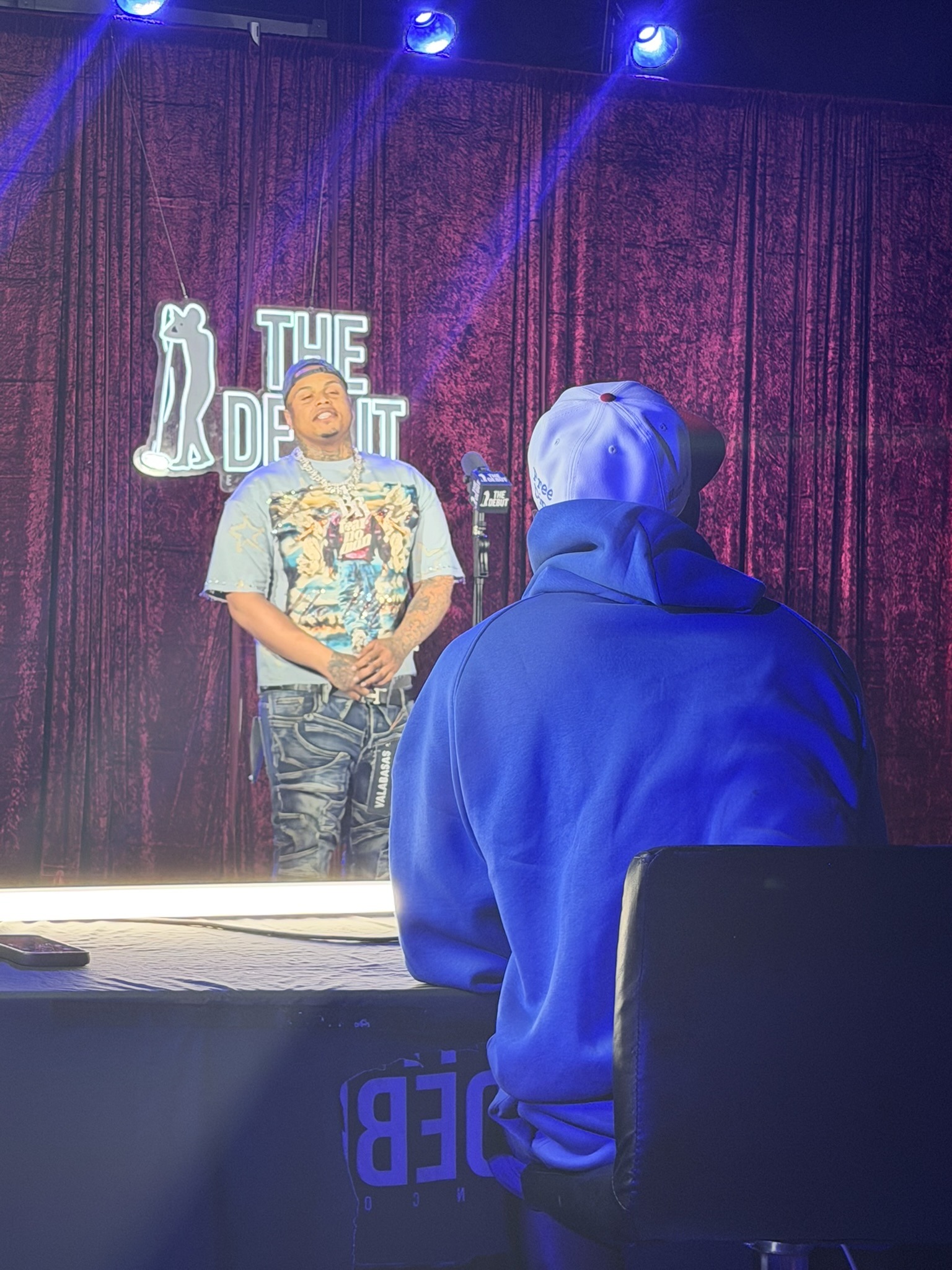 BloccRich Monsta on stage at The Debut Encore